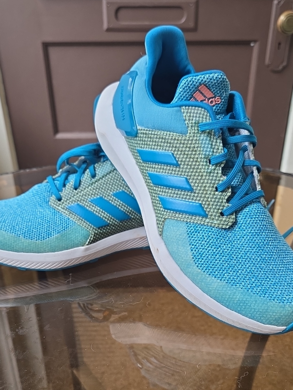 Adidas Women's Teal and Aqua Athletic Running Shoes